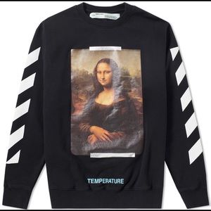 Black Off-White Mona Lisa Temperature Crew Neck XL